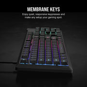 Corsair K55 Core RGB 遊戲鍵盤(黑色) (包送順豐站)