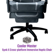 限定優惠 Cooler Master Synk X Cross-platform Immersive Haptic Chair (Lunar Gray)(代理有貨)