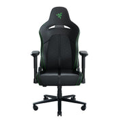 5月優惠 Razer Enki X 內建弧形腰枕人體工學高背電競椅 (黑綠)(代理有貨)