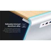 J5create JCT425 多功能實木屏幕架 (手工實木 & 鋁製底座) - eSports OMG 香港電競用品專門店