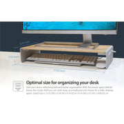 J5create JCT425 多功能實木屏幕架 (手工實木 & 鋁製底座) - eSports OMG 香港電競用品專門店