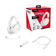 HyperX Cloud III S Wireless 無線遊戲耳機(白色)