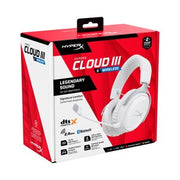 HyperX Cloud III S Wireless 無線遊戲耳機(白色)