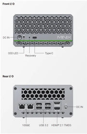MINIX T4000 Generative AI Mini PC (12-core Arm® Neoverse®-V3AE 64- bit + DDR5 64GB + 1TB SSD)