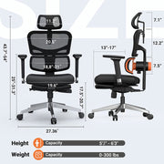 NEWTRAL NT002 人體工學辦工椅 (帶腳踏)