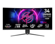 MSI MPG 346CQRF X24 34吋 240Hz Rapid-VA 1500R UWQHD 曲面電競顯示器 (此產品不包送貨)