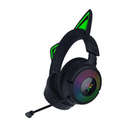 Razer Kraken Kitty V3 Pro 貓耳造型 RGB 三模無線耳機(黑色)