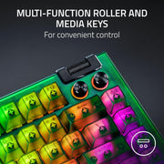 Razer BlackWidow V4 75% Hot-Swappable Phantom Green Edition 可換軸 機械式電競鍵盤(觸感橘軸-Phantom Green Edition-英文版)