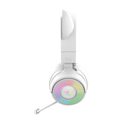 Razer Kraken Kitty V3 Pro 貓耳造型 RGB 三模無線耳機(白色)