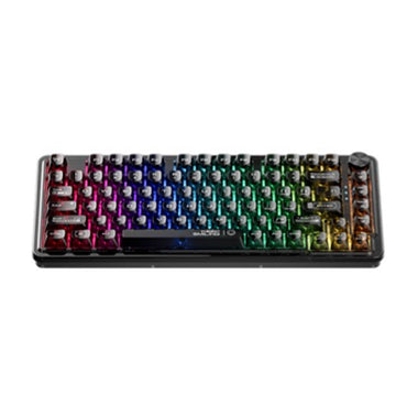 Machenike K500F 81鍵RGB 機械式鍵盤 水晶黑 (段落冰芯軸)