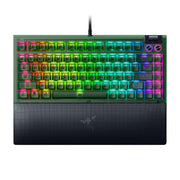 Razer BlackWidow V4 75% Hot-Swappable Phantom Green Edition 可換軸 機械式電競鍵盤(觸感橘軸-Phantom Green Edition-英文版)