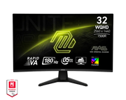MSI MAG 32CQ6F 32吋 WQHD 180Hz Rapid VA 曲面電競顯示器 (此產品不包送貨)