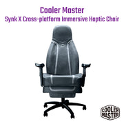 Cooler Master Synk X Cross-platform Immersive Haptic Chair (Lunar Gray)(代理有貨)
