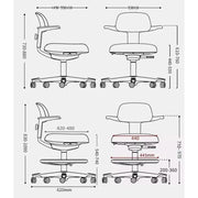 Ergostandi COOC 白色框架 人體工學椅