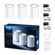 Cudy M3600-3P BE3600 雙頻 WiFi 7 Mesh 路由器 - 三件裝