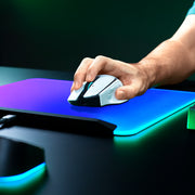 Razer Basilisk V4 Pro 8kHz 人體工學三模無線遊戲滑鼠(白色)