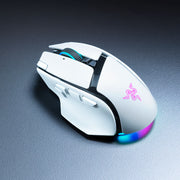 Razer Basilisk V4 Pro 8kHz 人體工學三模無線遊戲滑鼠(白色)