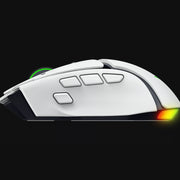 Razer Basilisk V4 Pro 8kHz 人體工學三模無線遊戲滑鼠(白色)