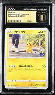 [CGC金10] Pikachu Pokémon 2022 Japanese Pokémon GO 027/071 (只限門市交收)