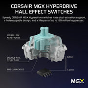 Corsair Vanguard PRO 96-MGX 8kHz 有線磁軸鍵盤(黑色-MGX磁軸)(包送順豐站)