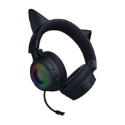 Razer Kraken Kitty V3 Pro 貓耳造型 RGB 三模無線耳機(黑色)