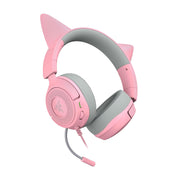 Razer Kraken Kitty V3 X 貓耳造型 RGB 有線耳機(Quartz)