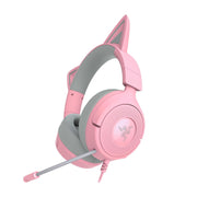 Razer Kraken Kitty V3 X 貓耳造型 RGB 有線耳機(Quartz)