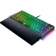 Razer BlackWidow V4 75% Hot-Swappable Phantom Green Edition 可換軸 機械式電競鍵盤(觸感橘軸-Phantom Green Edition-英文版)