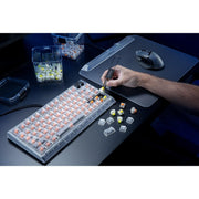 Razer BlackWidow V4 75% Hot-Swappable Phantom White Edition 可換軸 機械式電競鍵盤(觸感橘軸-Phantom White Edition-英文版)