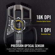 Corsair Ironclaw RGB Wireless 無線遊戲滑鼠 (包送順豐站)