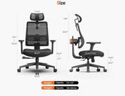 NEWTRAL Magic H003 人體工學辦公椅，附自動跟隨腰部支撐
