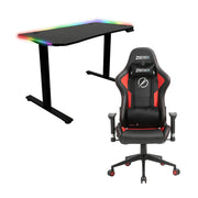 11月優惠 Zenox Mercury-MK2 人體工學高背電競椅 + Zenox Apollo Pro 電動升降電競桌(120cm)