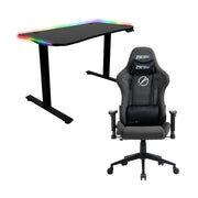 11月優惠 Zenox Mercury-MK2 人體工學高背電競椅 + Zenox Apollo Pro 電動升降電競桌(120cm)