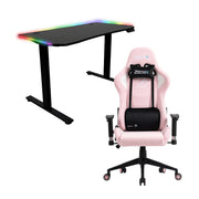 11月優惠 Zenox Mercury-MK2 人體工學高背電競椅 + Zenox Apollo Pro 電動升降電競桌(120cm)