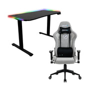 11月優惠 Zenox Mercury-MK2 人體工學高背電競椅 + Zenox Apollo Pro 電動升降電競桌(120cm)