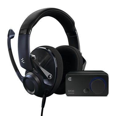EPOS H6PRO Open Acoustic 開放式遊戲耳機 + GSX 300 外置聲效卡 (Sebringe 深藍色)