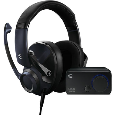 EPOS H6PRO Closed 封閉式遊戲耳機 + GSX 300 外置聲效卡 (Sebringe 深藍色)