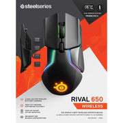 SteelSeries Rival 650 Wireless 光學滑鼠